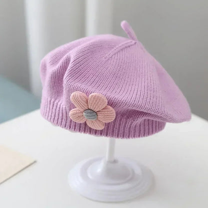 Flower Beret Hat