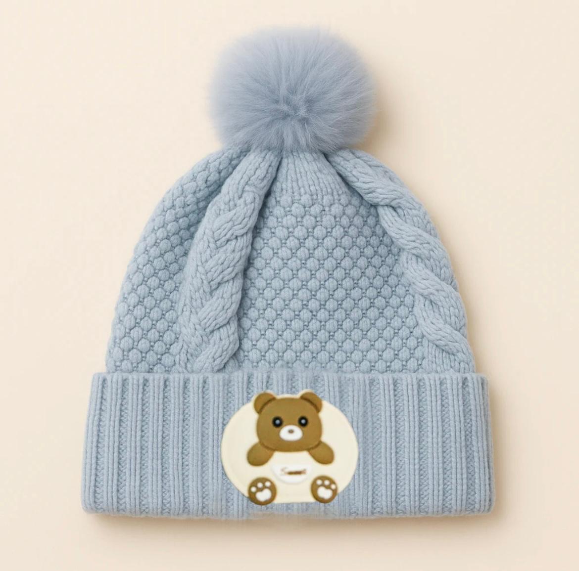 Baby Woolen Cap Bear