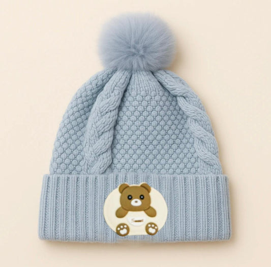 Baby Woolen Cap Bear