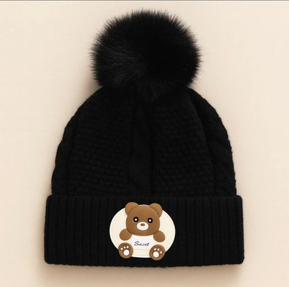 Baby Woolen Cap Bear