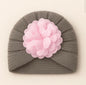 Baby Turban Knitted Woolen Cap Flower