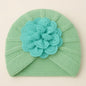 Baby Turban Knitted Woolen Cap Flower