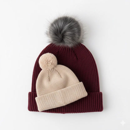 Single Pom Pom Cap set
