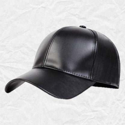 Brown Leather Cap
